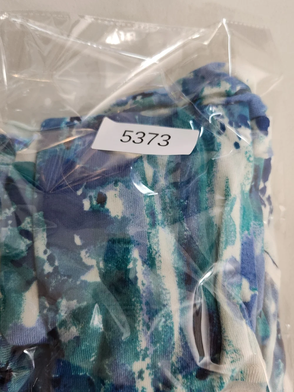 Chico's Blue Teal White Watercolor Print Sweater Cardigan Set